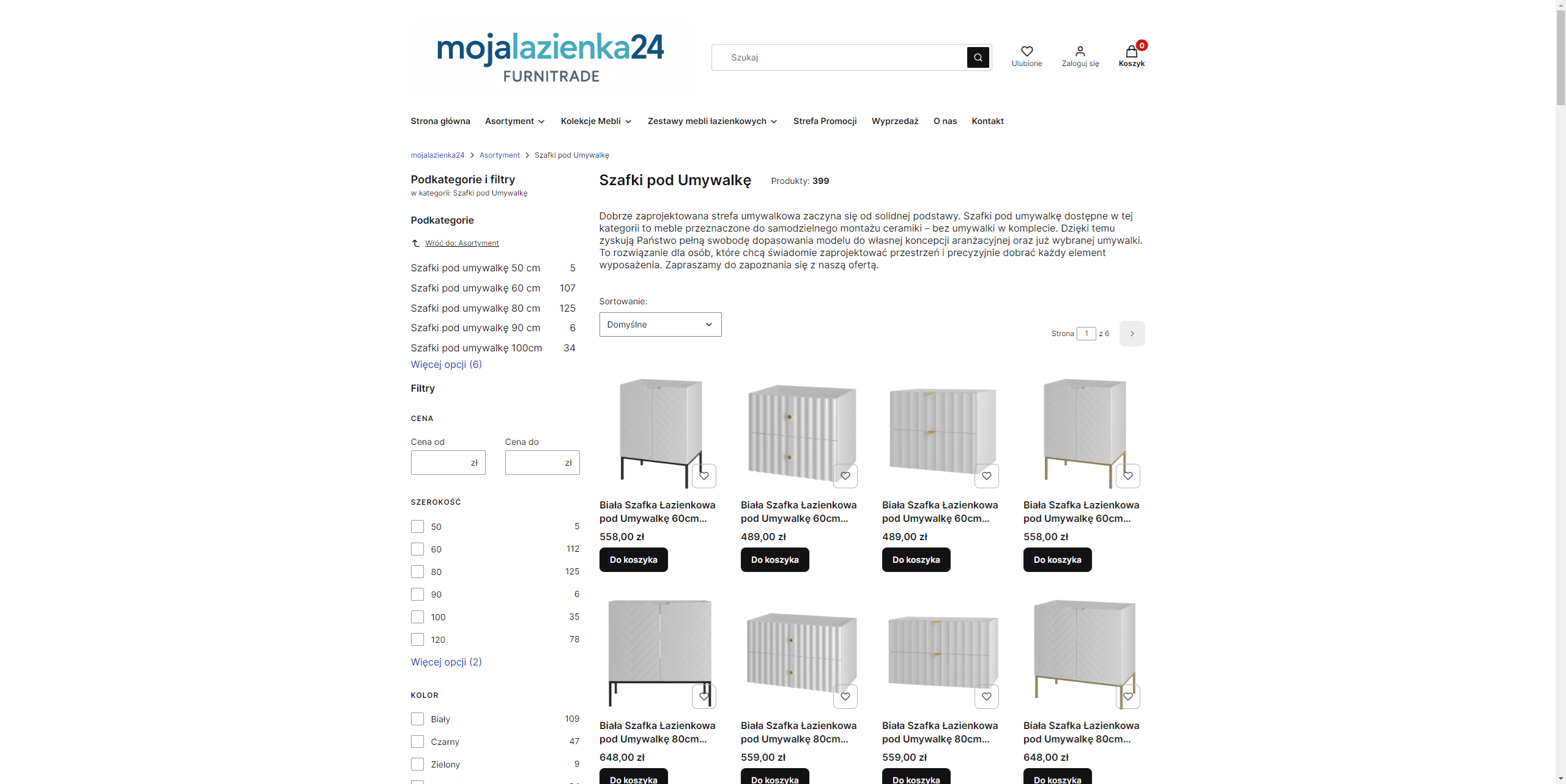 Z jakiego materiału wybrać szafkę pod umywalkę do łazienki?