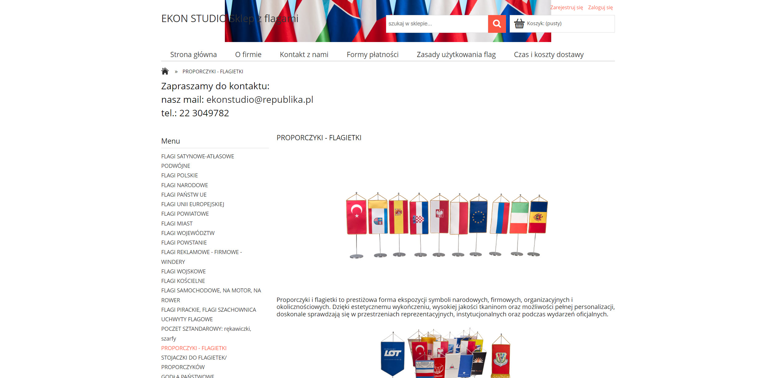 Proporczyki reklamowe jako niedrogi nośnik identyfikacji wizualnej marki