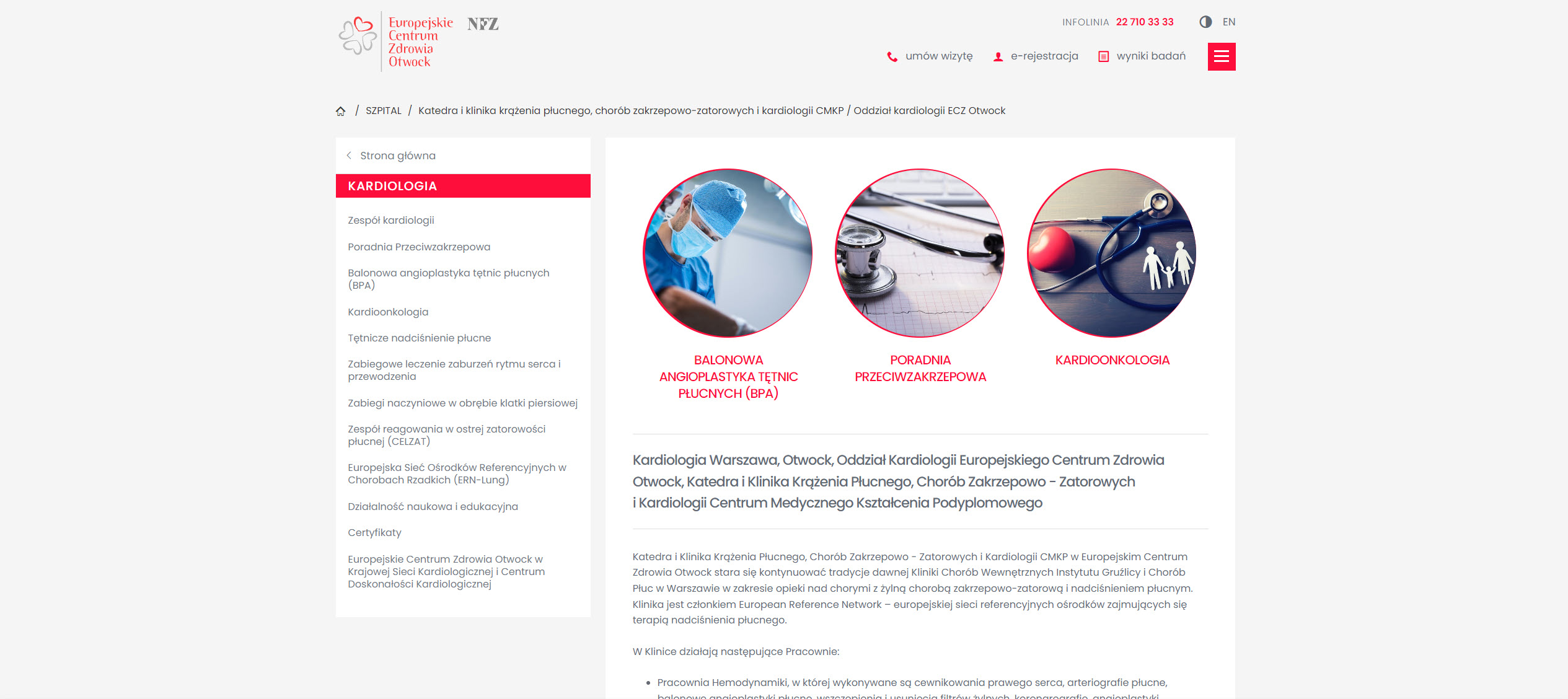 Kardiologia w Warszawie - organizacja opieki i ścieżka pacjenta