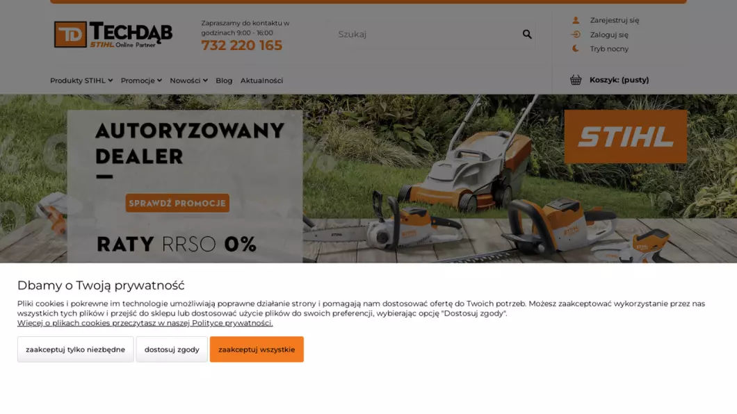 Zrzut ekranu strony