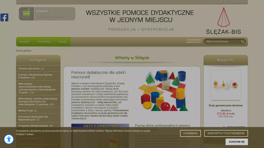 Zrzut ekranu strony